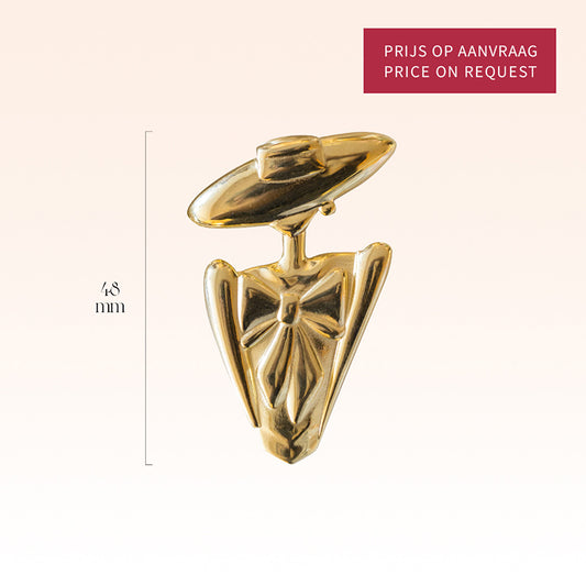 Donna handgemaakte broche / hanger met magneetsluiting - 585 of 750 goud (exacte prijs op aanvraag)